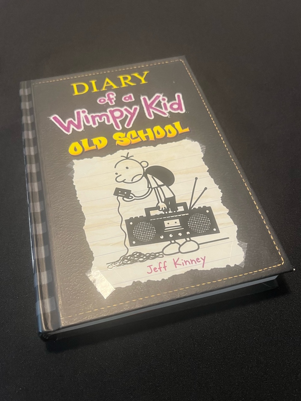 Diary of a Wimpy Kid: Old School - Black Hardcover Kids Book 10 by Jeff Kinney